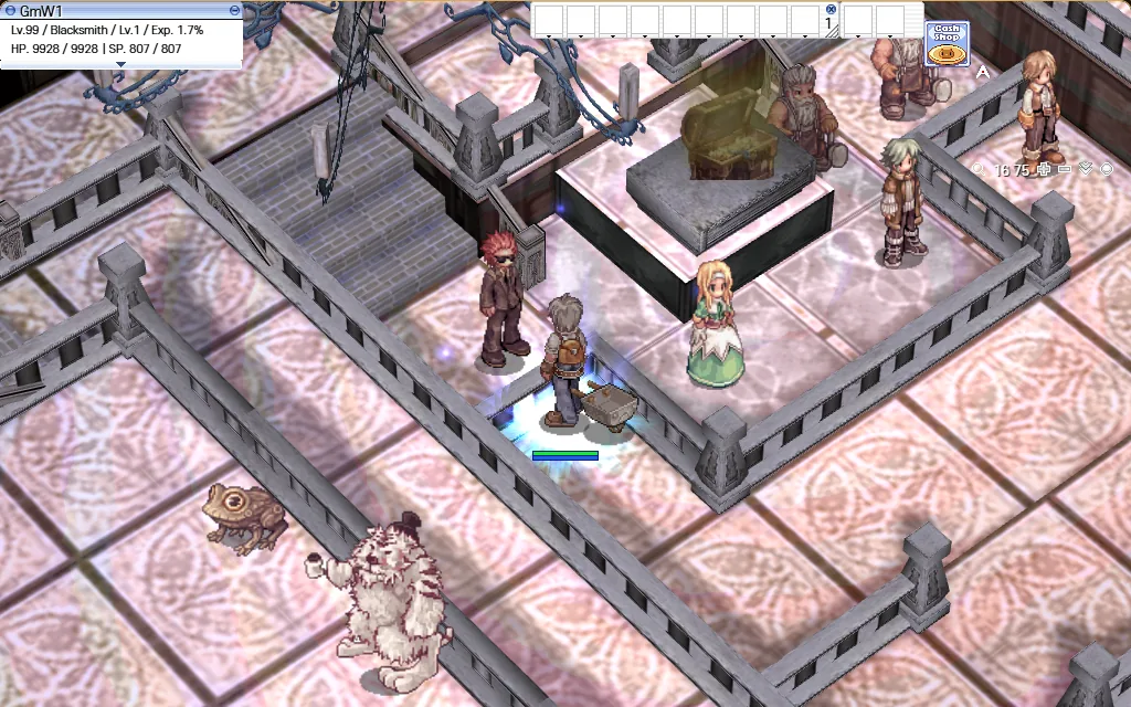 NPC Treasure Box Login ในห้องไอเทมมอลล์