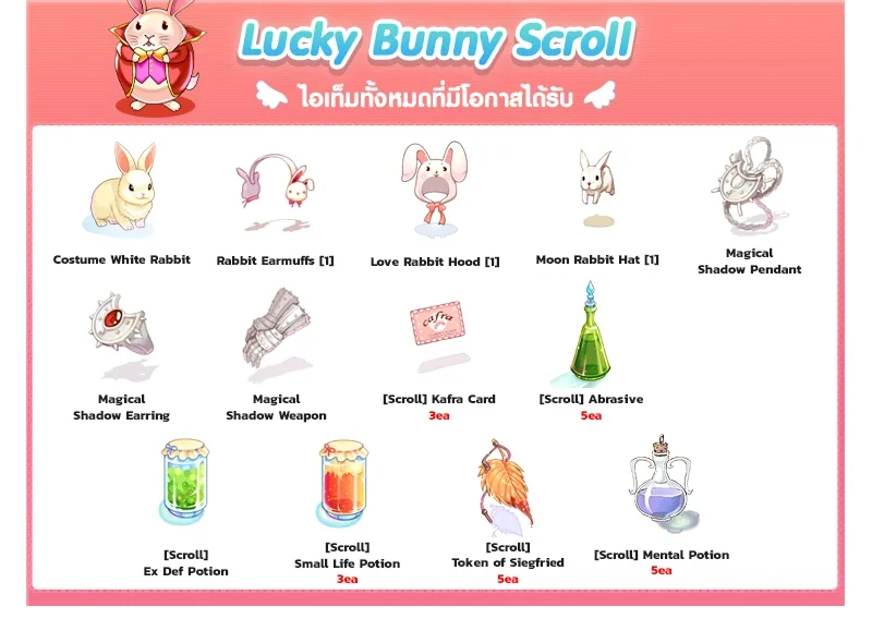 LUCKY BUNNY SCROLL