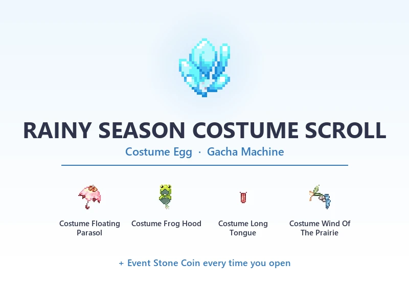 RAINY SEASON COSTUME SCROLL