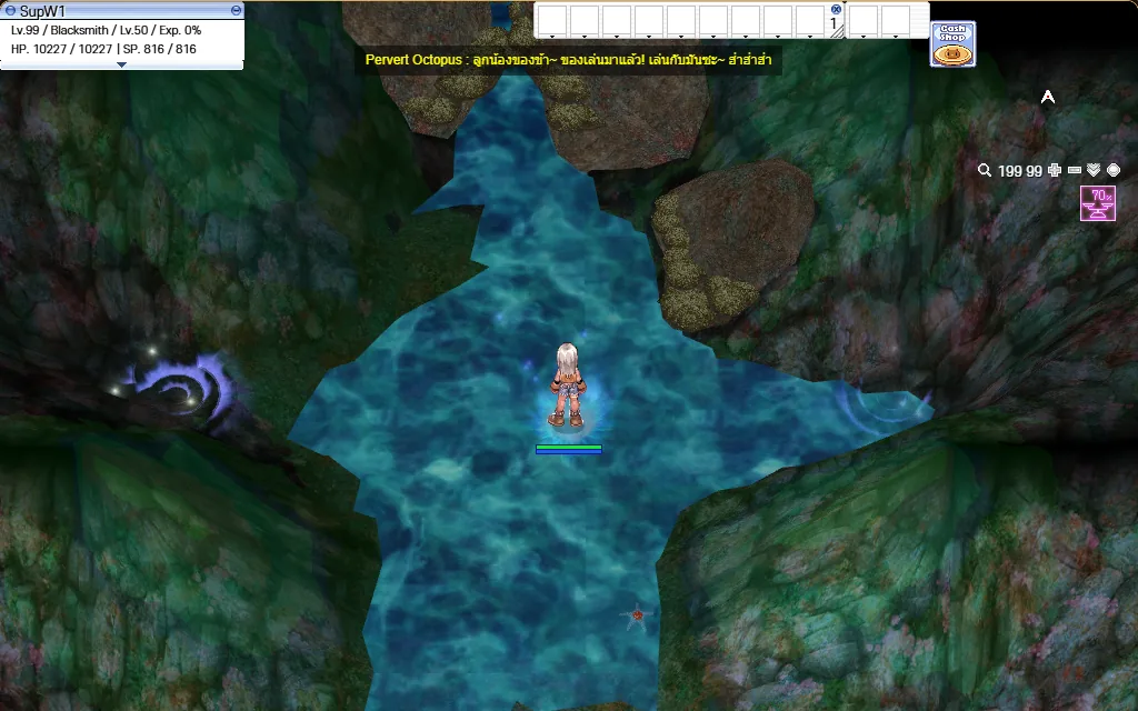 จุดเริ่มในถ้ำ Octopus Cave