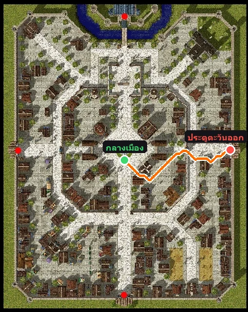 ออกประตูตะวันออกของ Prontera