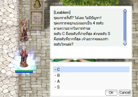 เลือกระดับ C / B / A / S